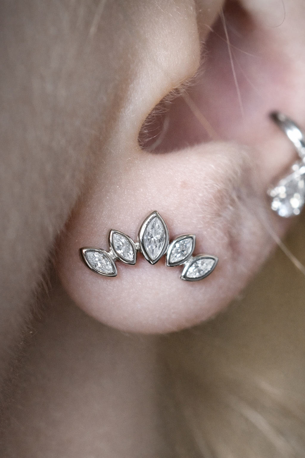 The Clarence Crown Earrings - Rubielle London