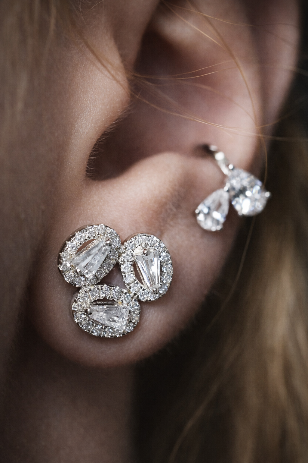 The Marlborough Triad Earrings - Rubielle London