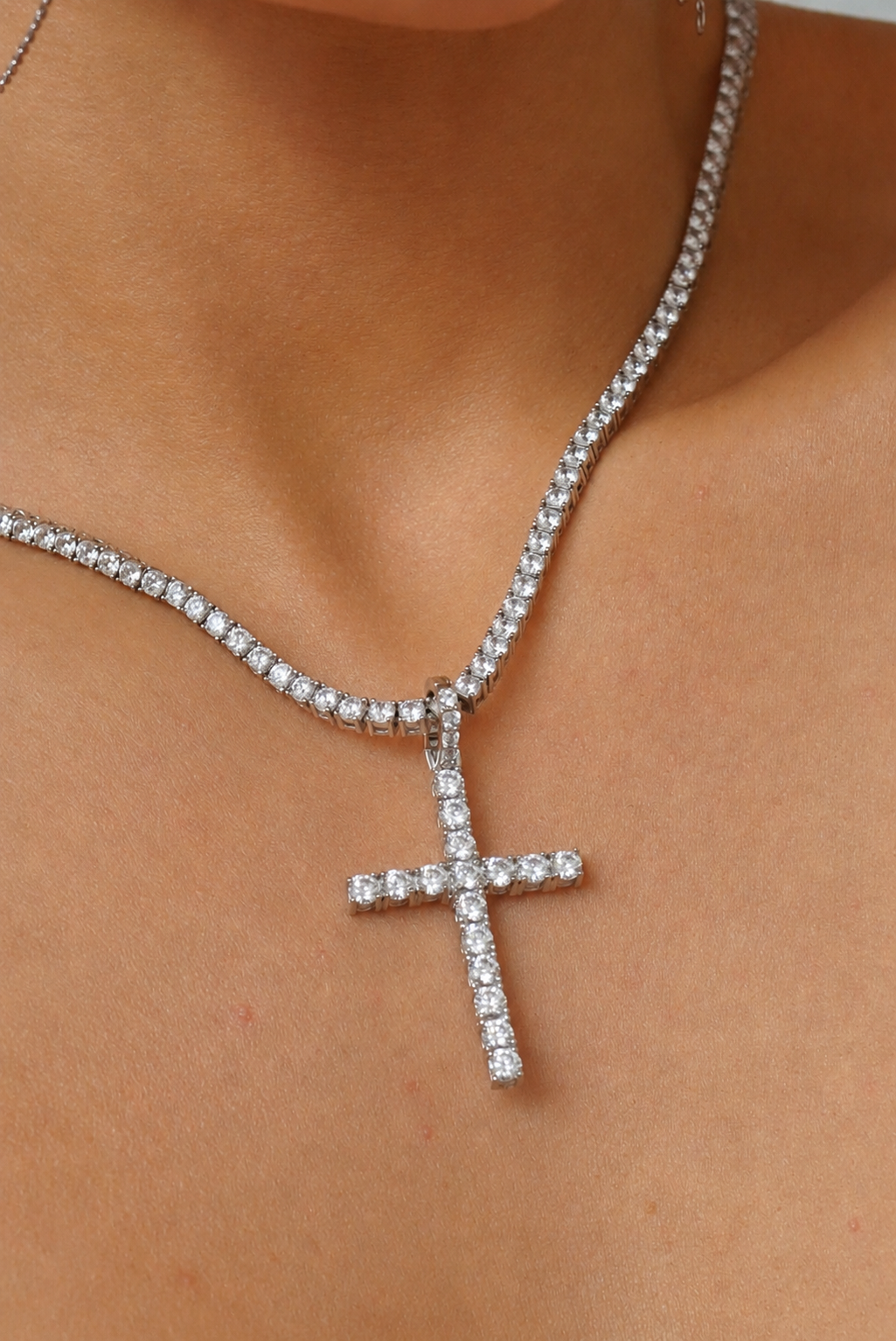 Ascension Necklace Pendant | Natural White Sapphire