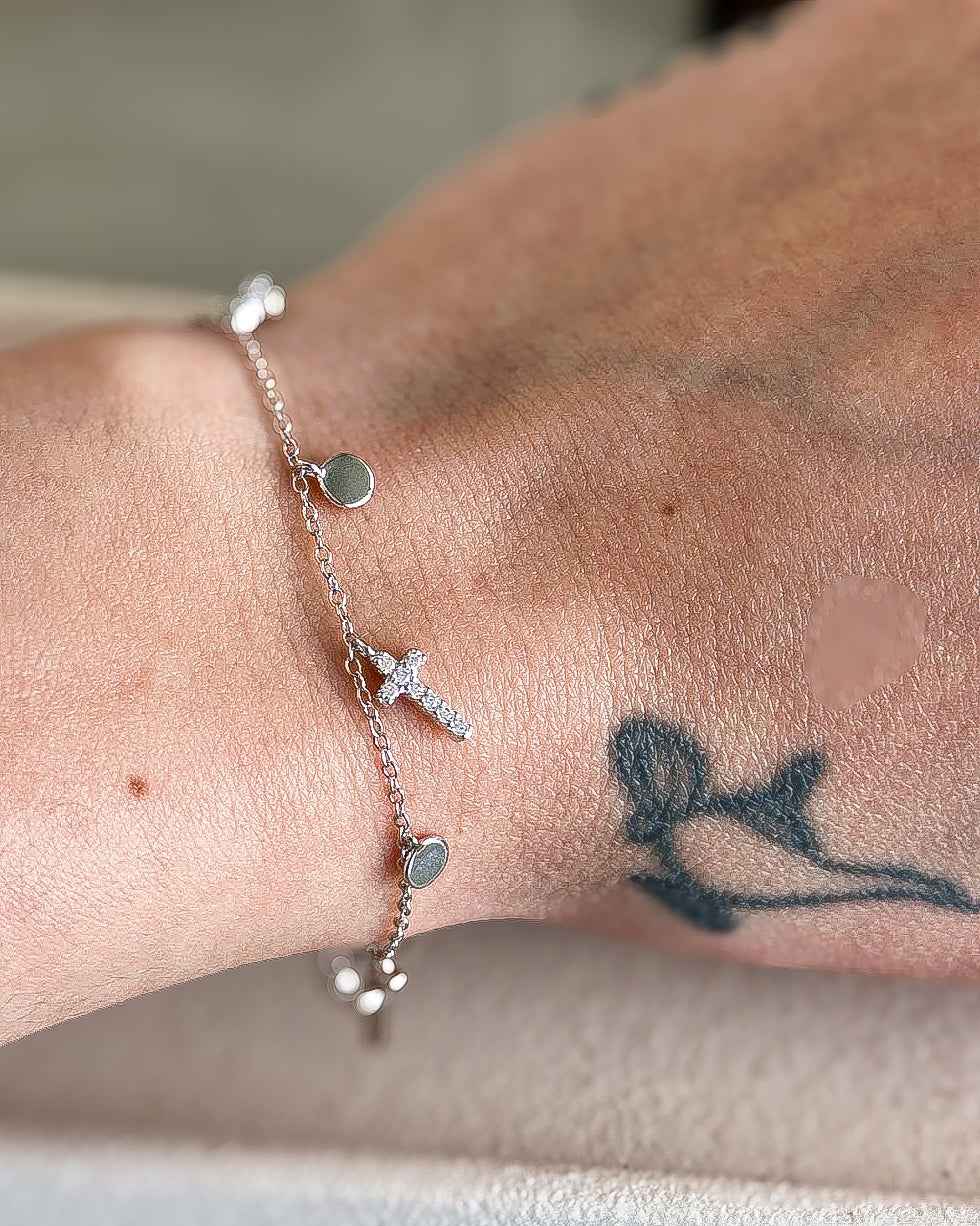 Windsor Cross Charm Bracelet