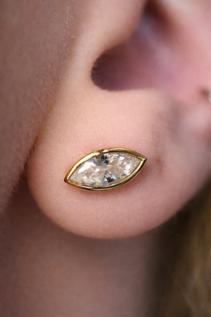 The Sandringham Marquise Earrings - Rubielle London