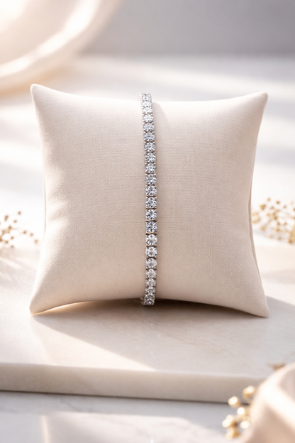 Ascot Classic Tennis Bracelet - Rubielle London