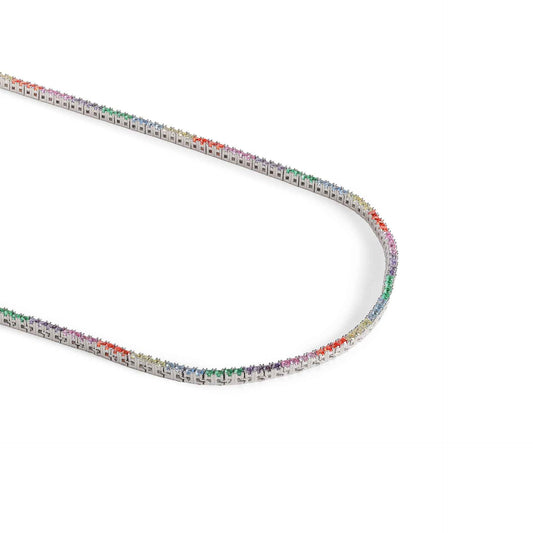The Chelsea Spectrum Tennis Necklace