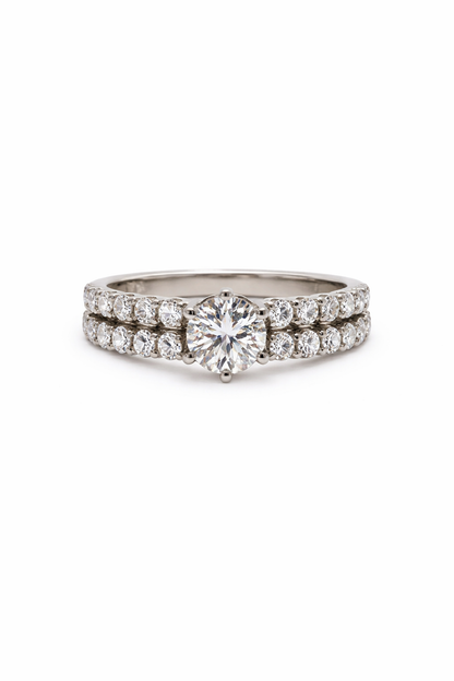 Belgravia Duo Stack Ring - Rubielle London