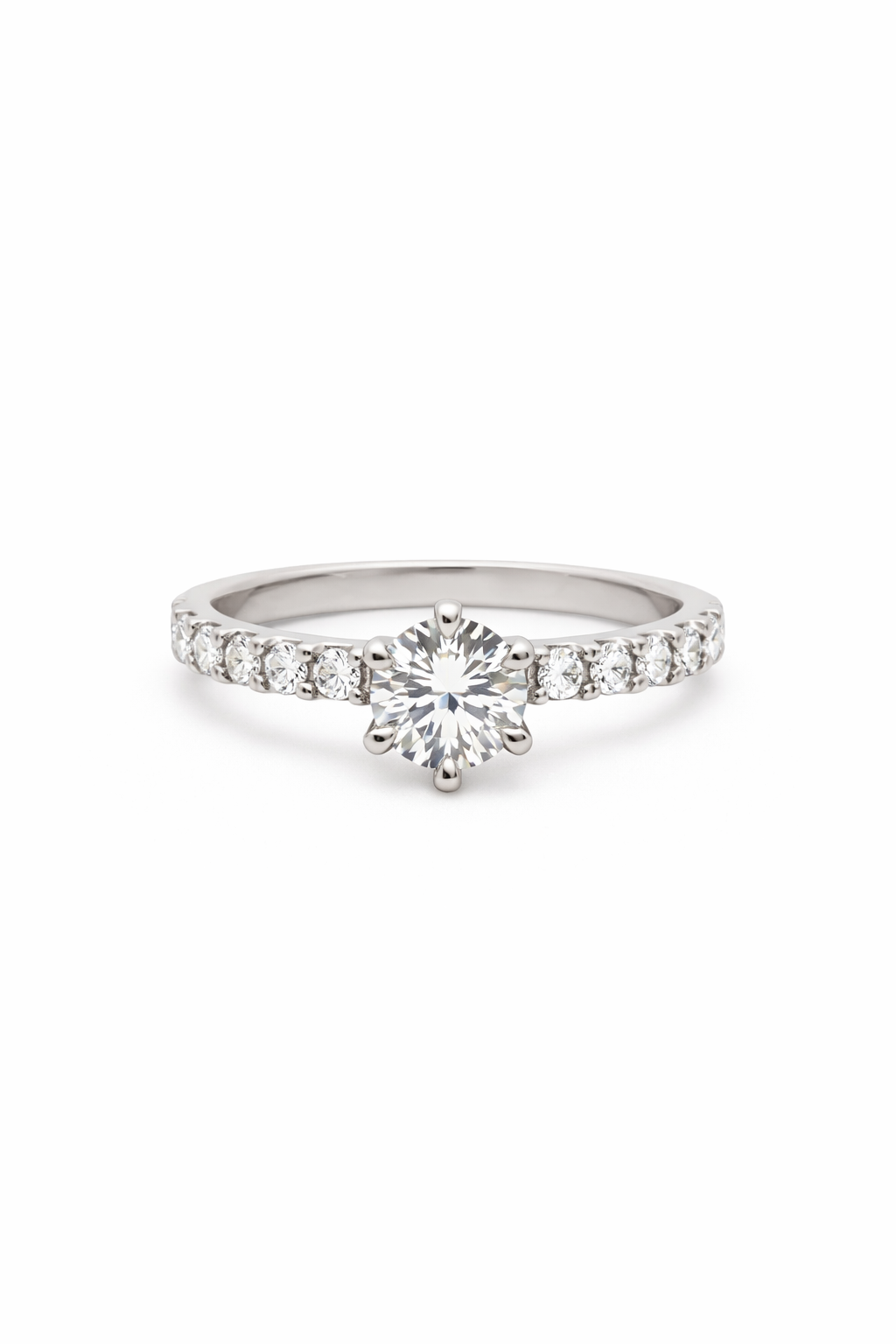 Belgravia Solitaire Ring - Rubielle London