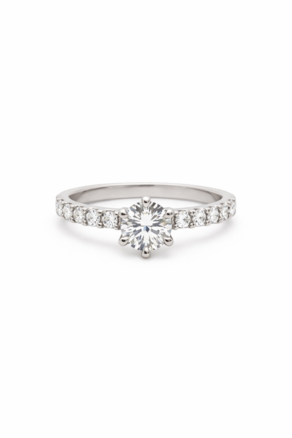 Belgravia Solitaire Ring - Rubielle London