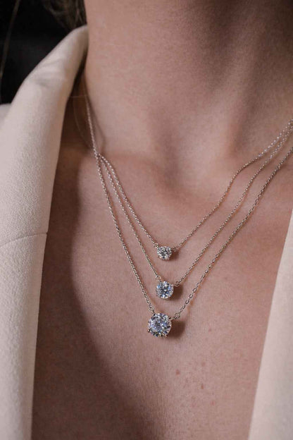 Majesty Moissanite Necklace 6.5mm