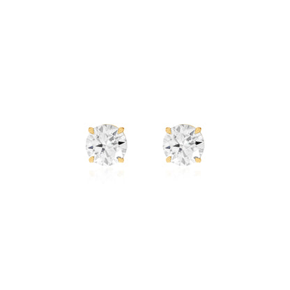 Sovereign Moissanite Studs 10mm  — Portuguese Setting Edition - Rubielle London