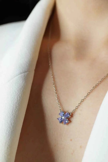 Albion Clover Lavender Necklace