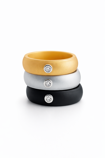 Active Ring — Moissanite Gold - Rubielle London