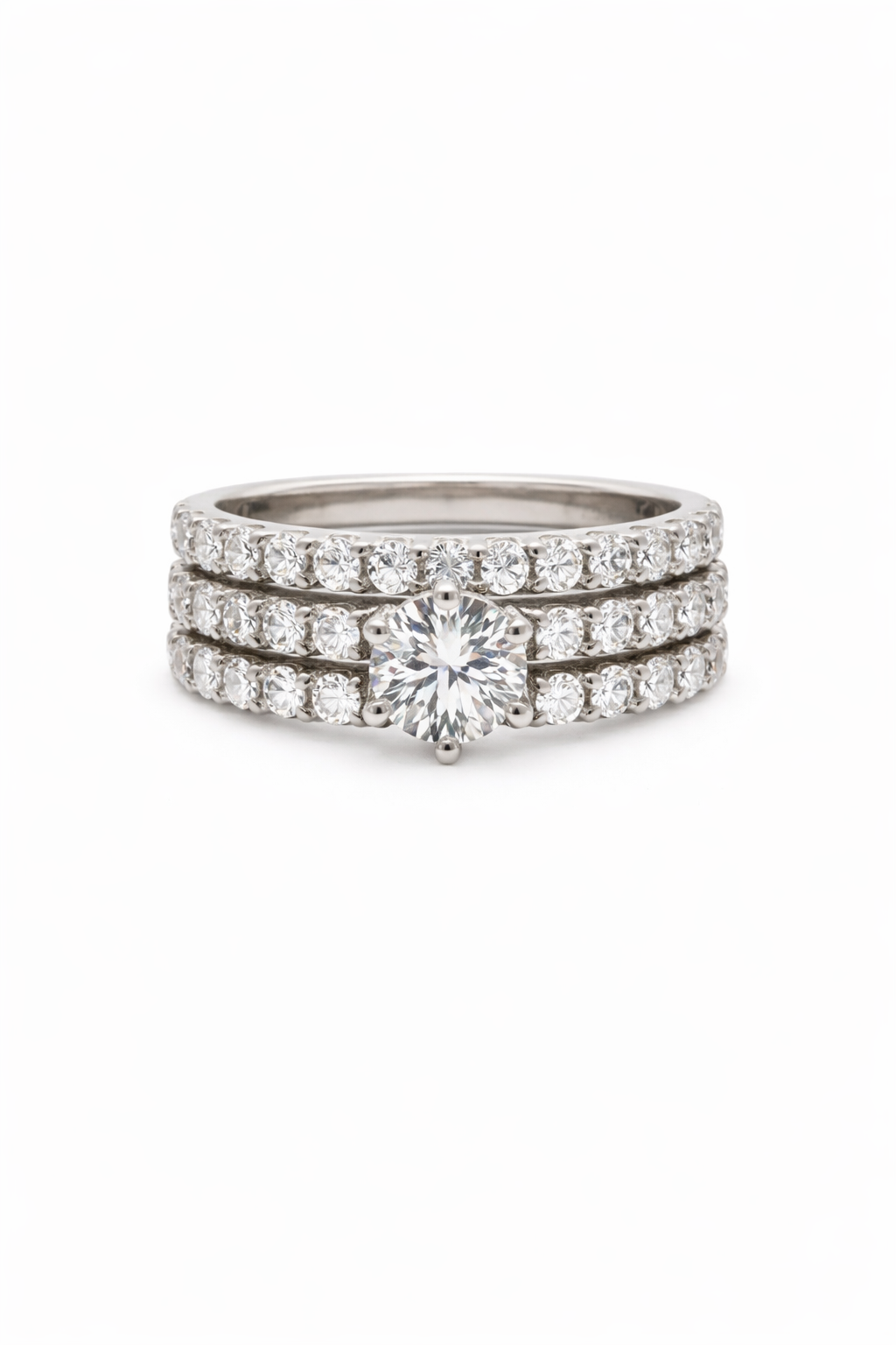 Belgravia Trio Stack Ring - Rubielle London