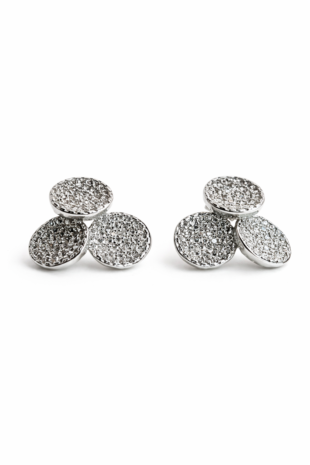 Windsor Triple Dot Stud Earrings - Rubielle London
