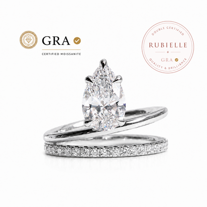 Ashbourne Moissanite Ring - Rubielle London