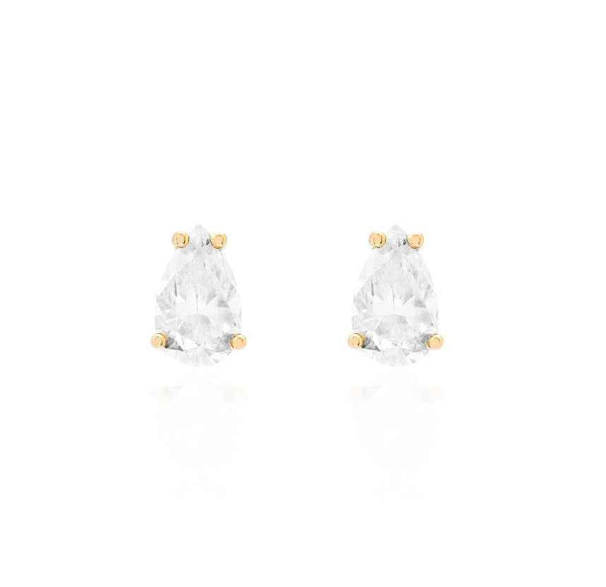 Kensington Pear Moissanite Studs