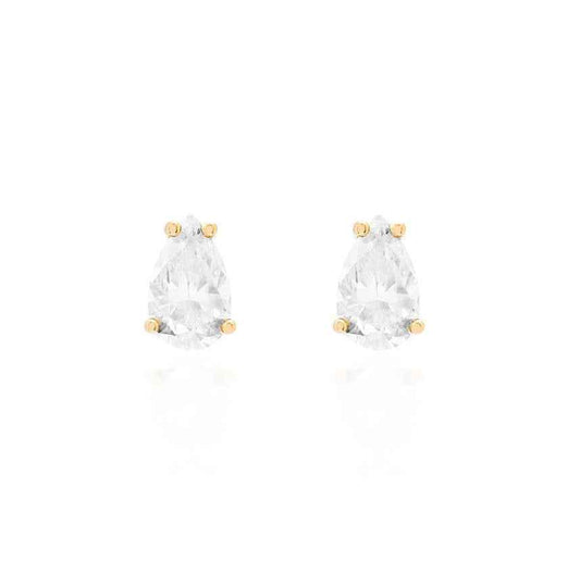 Kensington Pear Moissanite Studs