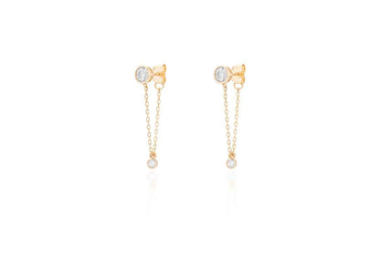 Sovereign Flow Moissanite 18k Gold Earrings