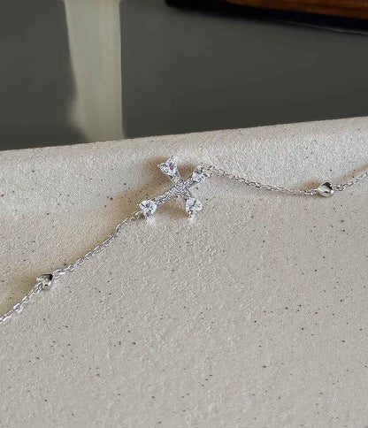 Windsor Crystal Cross Bracelet