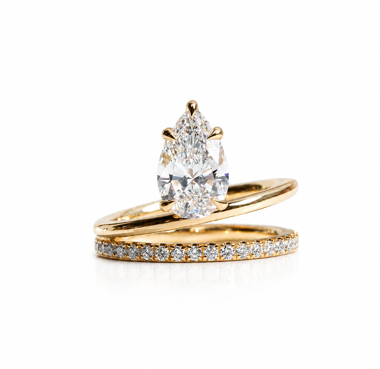 Ashbourne Moissanite Ring — Solid Gold - Rubielle London