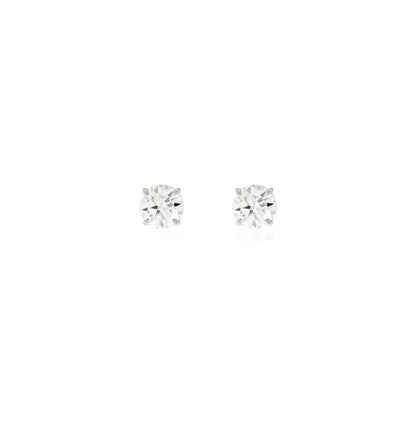 Chelsea Solitaire Stud Earrings 6.5mm - Rubielle London