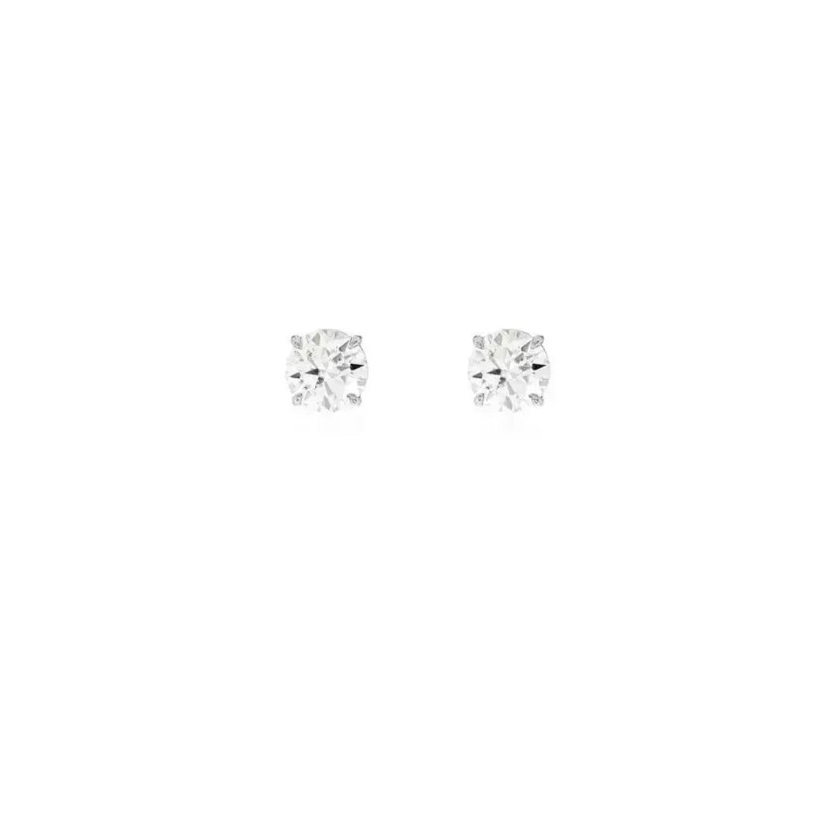 Chelsea Solitaire Stud Earrings 5mm - Rubielle London