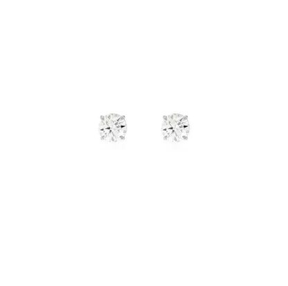 Chelsea Solitaire Stud Earrings 5mm - Rubielle London