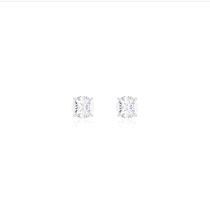 Chelsea Solitaire Stud Earrings 8mm - Rubielle London
