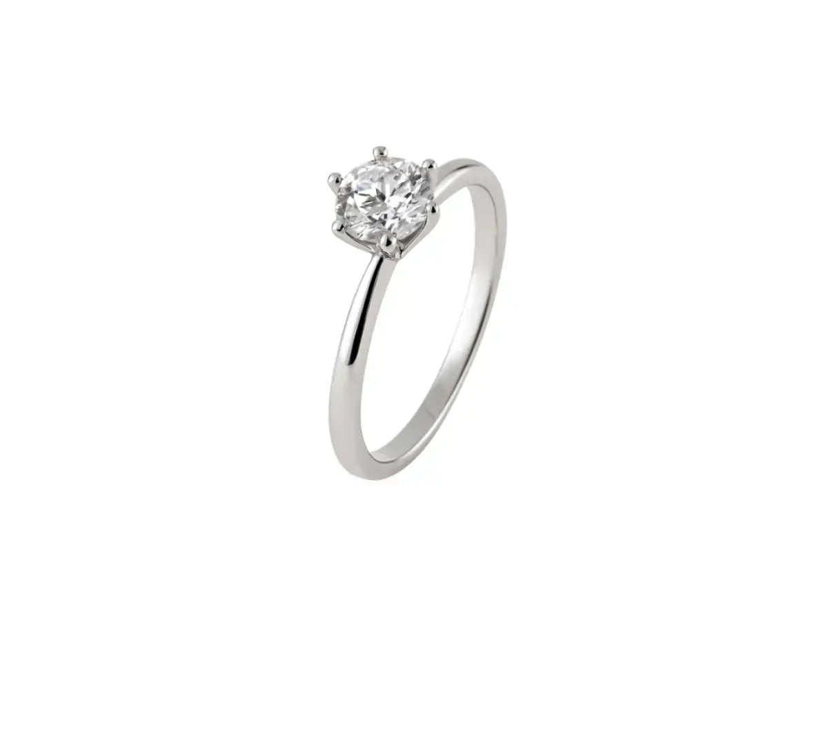 Classic Solitaire Ring 6.5mm - Rubielle London