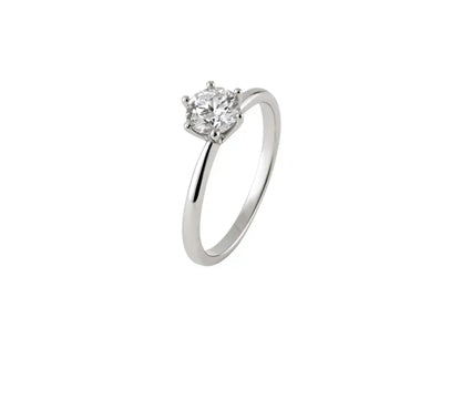 Classic Solitaire Ring 6.5mm - Rubielle London