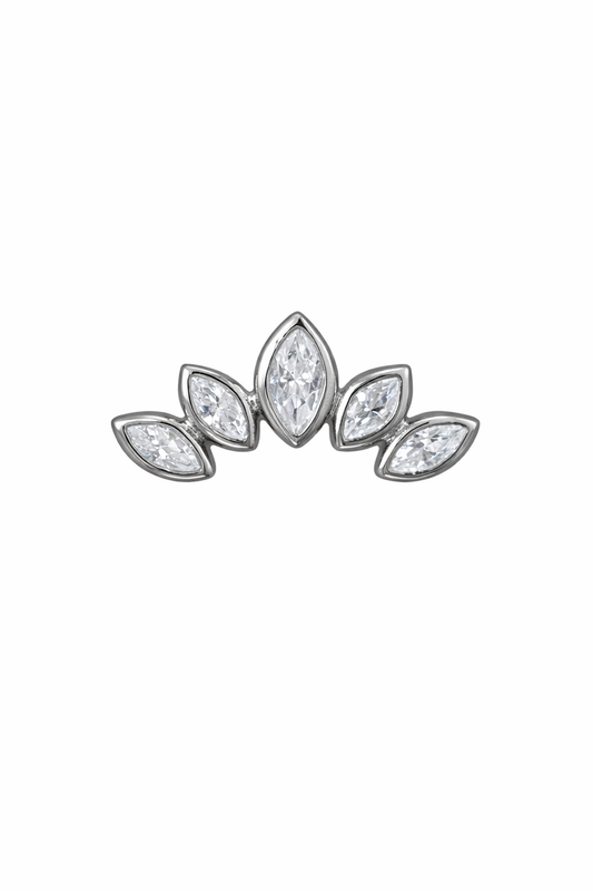 The Clarence Crown Earrings - Rubielle London