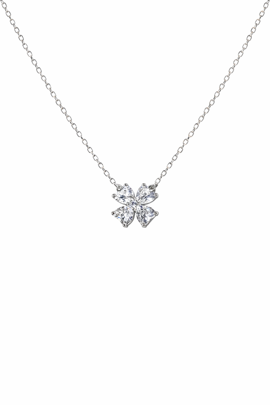 Albion Clover Crystal Necklace - Rubielle London