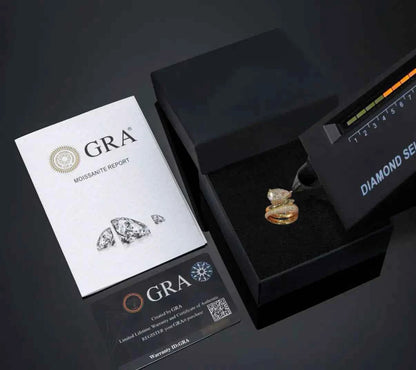 Dynasty Moissanite Ring — 18k Gold Vermeil