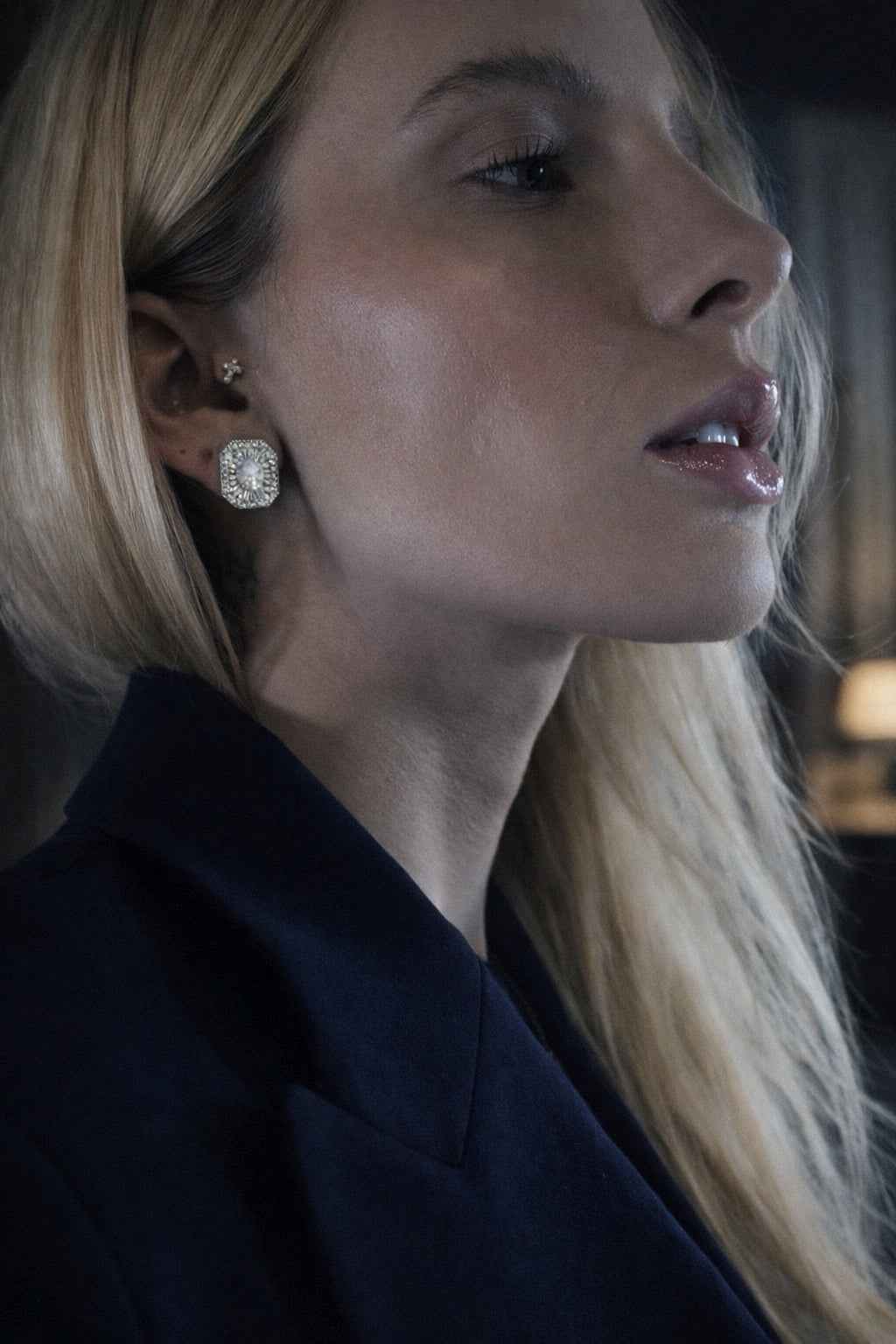 Victoria Crown Stud Earrings