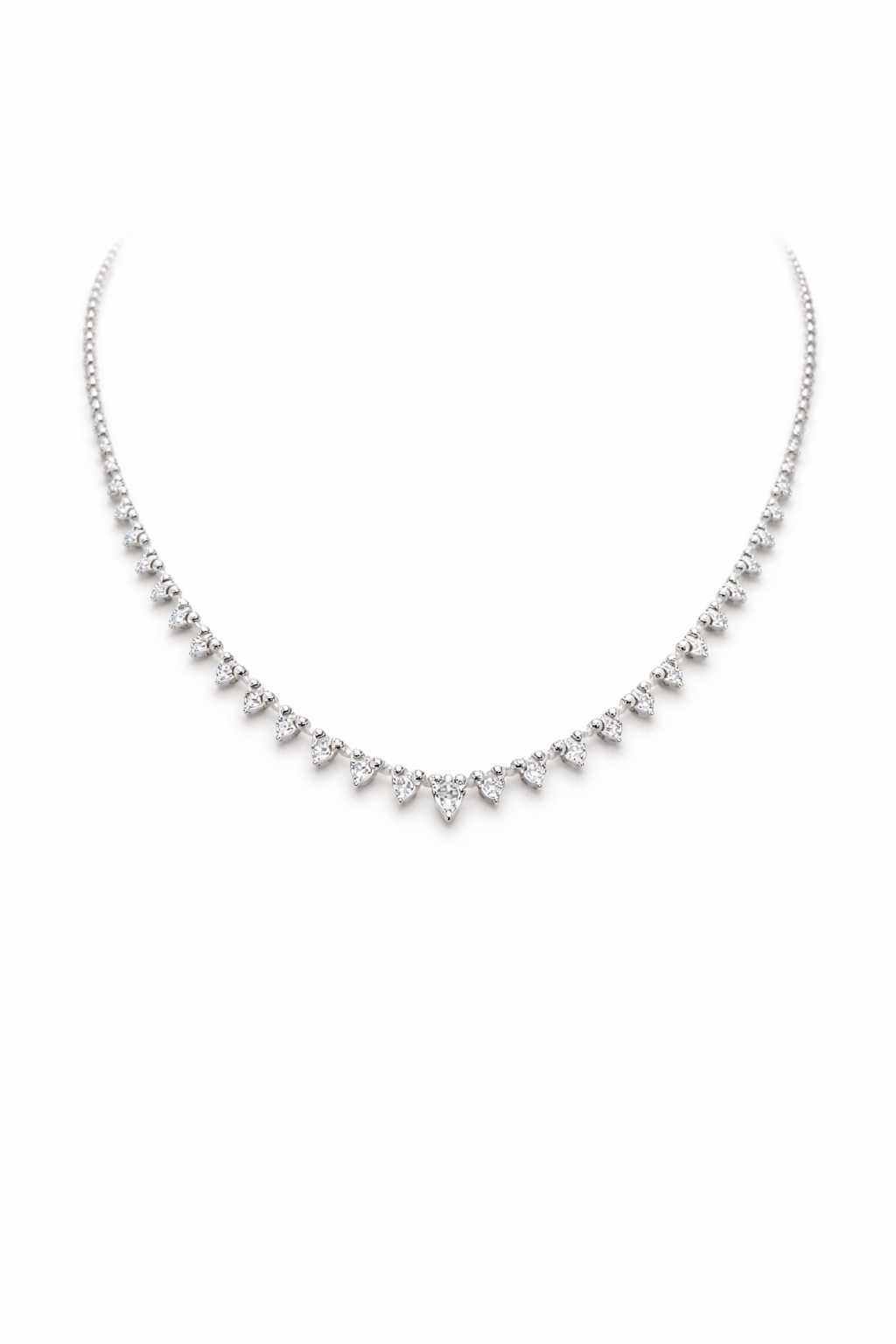 Chelsea Lumière Triangle Necklace - Rubielle London