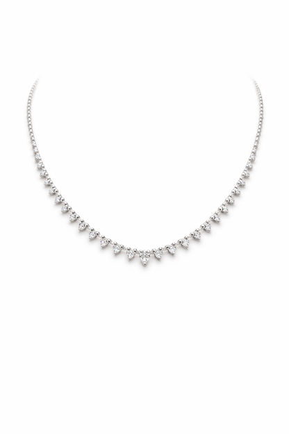 Chelsea Lumière Triangle Necklace - Rubielle London