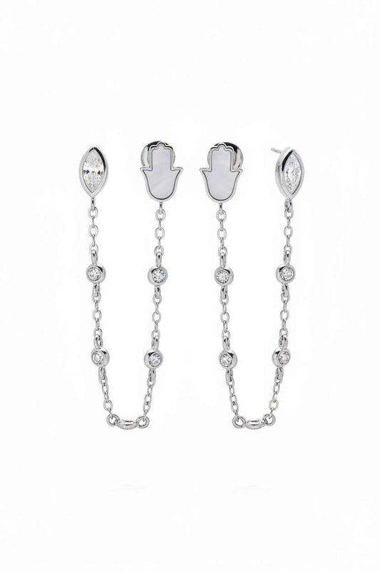 The Albion Hand Chain Earrings