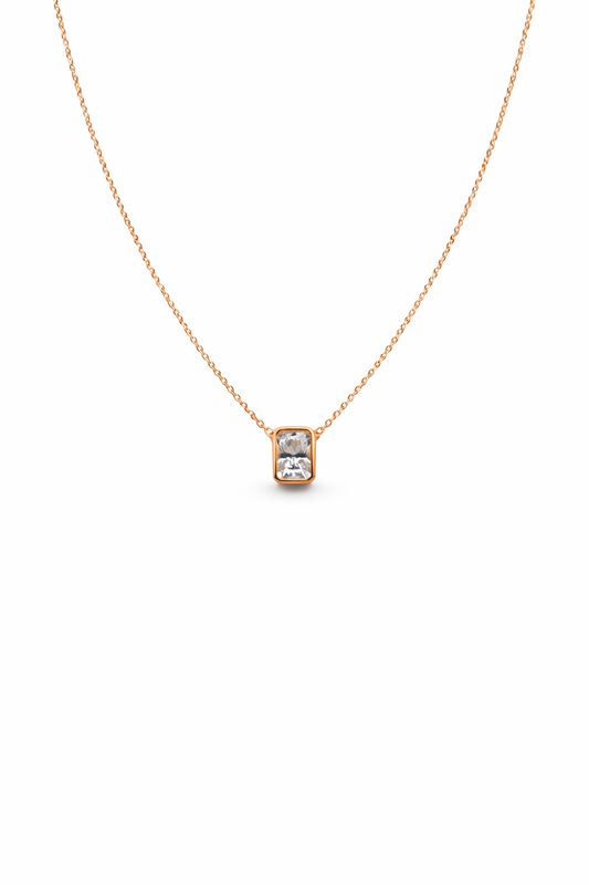 Regalia Moissanite Necklace — 18k Gold - Rubielle London