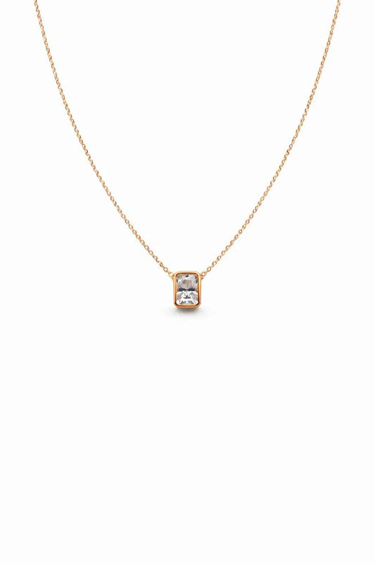Regalia Moissanite Necklace — 18k Gold