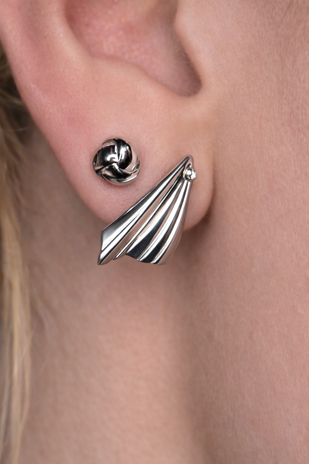 Sloane Sculpted Earrings - Rubielle London