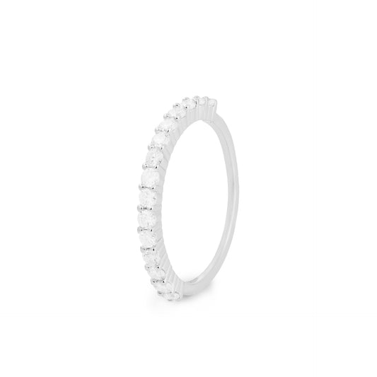 Maeve Moissanite Eternity Half Band - Rubielle London