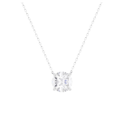 Chelsea Solitaire Necklace 8mm - Rubielle London