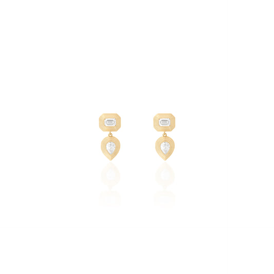 Mayfair Mosaic Earrings | Moissanite