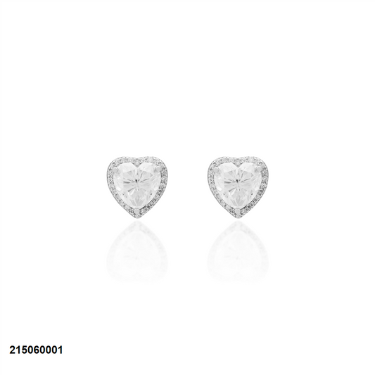 Sovereign Heart Earrings | Moissanite