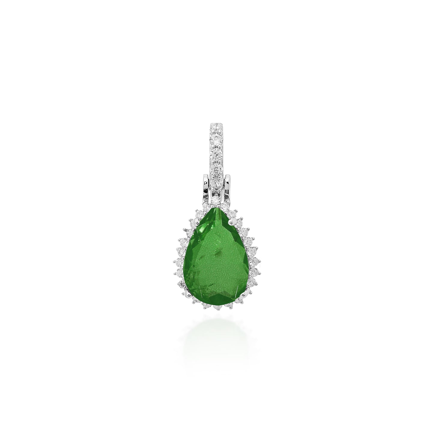 Belgravia Emerald Necklace Pendant | Emerald Lab Grown