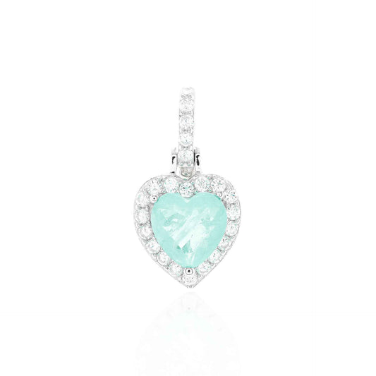 The Belgravia Colombian Emerald Heart Pendant | Lab Grown