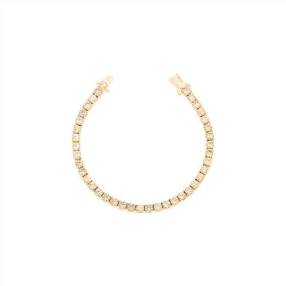 The Mayfair Champagne Tennis Bracelet - 18k Gold Vermeil