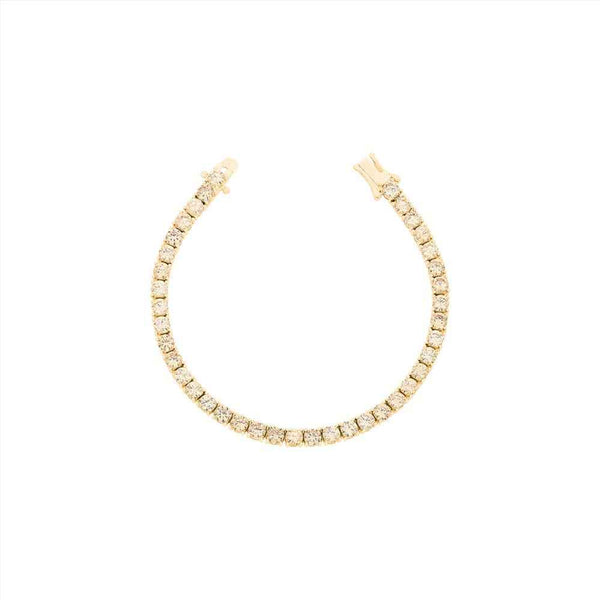 The Mayfair Champagne Tennis Bracelet - 18k Gold Vermeil